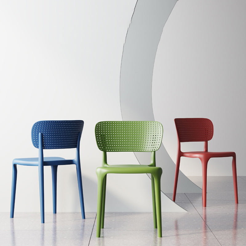 Contemporary Plastic Patio Dining Side Chair Open Back Dining Side Chair Clearhalo 'Dining Chairs' 'Dining Tables & Seating' 'dining_chair' 'furn' 'furn_dining_chair' 'Furniture' 'furniture_dining_chair' 'Kitchen & Dining Furniture' 4854417