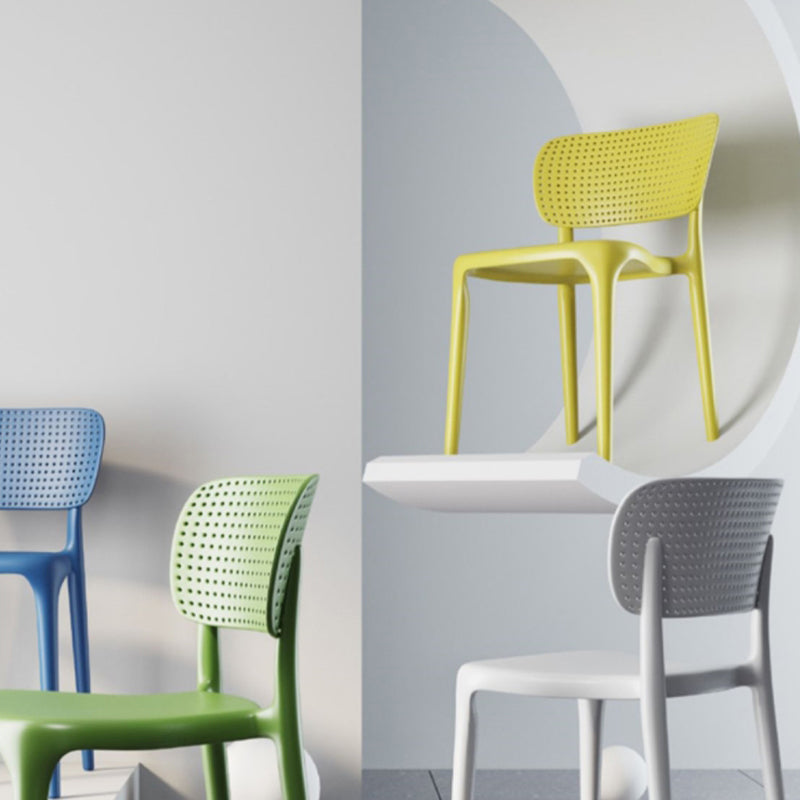 Contemporary Plastic Patio Dining Side Chair Open Back Dining Side Chair Clearhalo 'Dining Chairs' 'Dining Tables & Seating' 'dining_chair' 'furn' 'furn_dining_chair' 'Furniture' 'furniture_dining_chair' 'Kitchen & Dining Furniture' 4854420