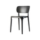 Contemporary Plastic Patio Dining Side Chair Open Back Dining Side Chair Black 1 Piece Clearhalo 'Dining Chairs' 'Dining Tables & Seating' 'dining_chair' 'furn' 'furn_dining_chair' 'Furniture' 'furniture_dining_chair' 'Kitchen & Dining Furniture' 4854425