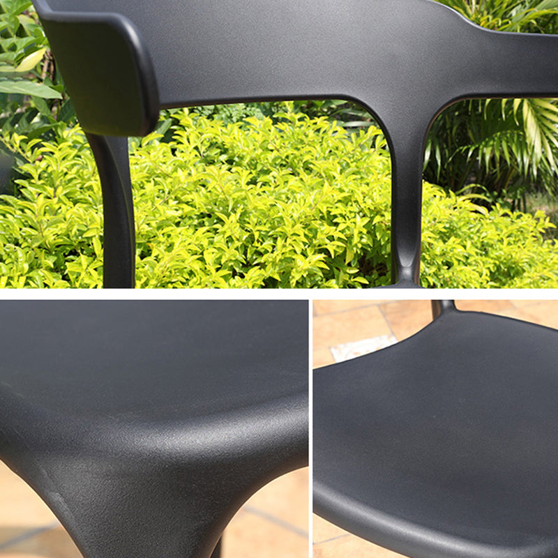 Nordic Style Side Chair Plastic Open Back Dining Side Chair for Patio Dining Clearhalo 'Dining Chairs' 'Dining Tables & Seating' 'dining_chair' 'furn' 'furn_dining_chair' 'Furniture' 'furniture_dining_chair' 'Kitchen & Dining Furniture' 4854446