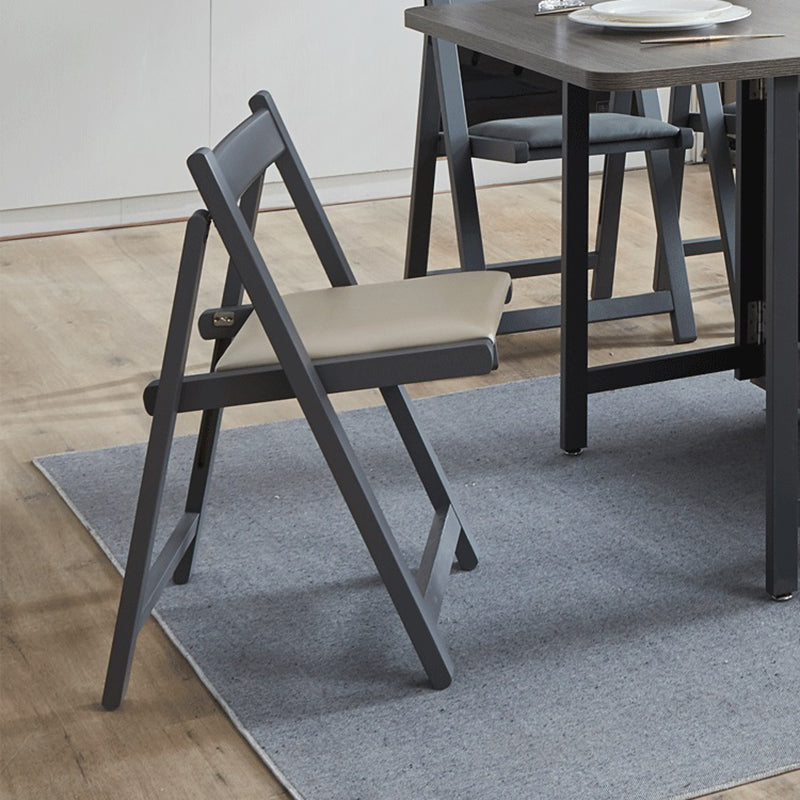 Nordic Style Wood Chair Open Back Dining Side Chair for Dining Room in Gray Clearhalo 'Dining Chairs' 'Dining Tables & Seating' 'dining_chair' 'furn' 'furn_dining_chair' 'Furniture' 'furniture_dining_chair' 'Kitchen & Dining Furniture' 4854467