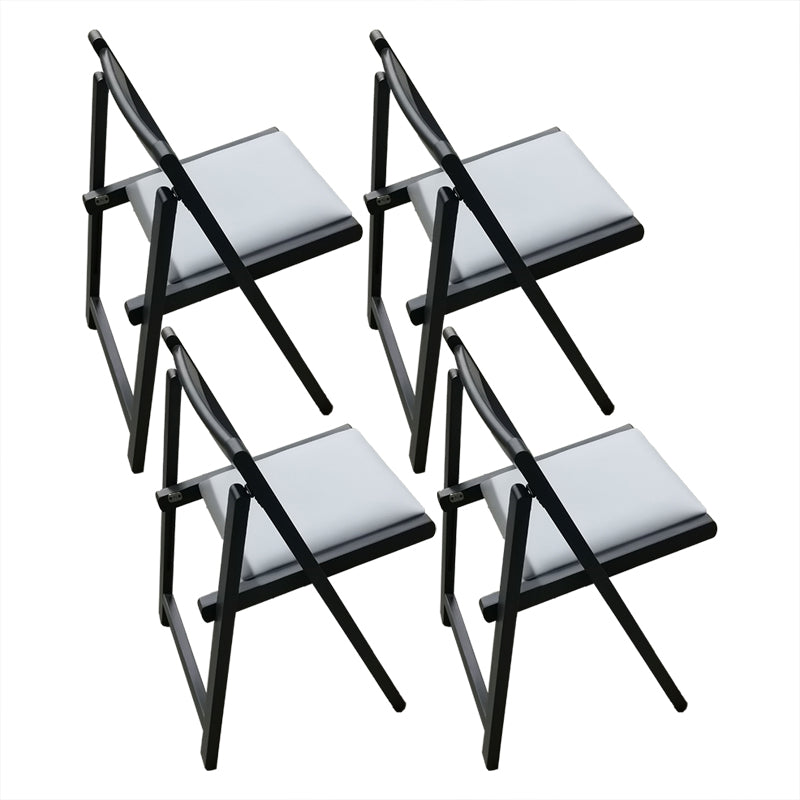 Nordic Style Wood Chair Open Back Dining Side Chair for Dining Room in Gray White 4 Piece Set Clearhalo 'Dining Chairs' 'Dining Tables & Seating' 'dining_chair' 'furn' 'furn_dining_chair' 'Furniture' 'furniture_dining_chair' 'Kitchen & Dining Furniture' 4854470