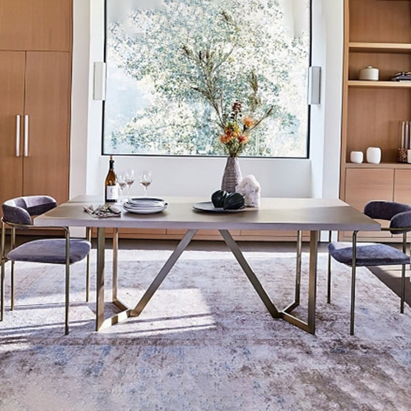 Glam Metal Arm Chair Open Back Dining Side Chair with Upholstered 20"x20.4"x31" Clearhalo 'Dining Chairs' 'Dining Tables & Seating' 'dining_chair' 'furn' 'furn_dining_chair' 'Furniture' 'furniture_dining_chair' 'Kitchen & Dining Furniture' 4854484