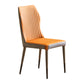 Glam Style Armless Chair Wood Wingback Parsons Chair for Kitchen 16.9"x18.8"x35.8" Clearhalo 'Dining Chairs' 'Dining Tables & Seating' 'dining_chair' 'furn' 'furn_dining_chair' 'Furniture' 'furniture_dining_chair' 'Kitchen & Dining Furniture' 4854637