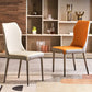 Glam Style Armless Chair Wood Wingback Parsons Chair for Kitchen 16.9"x18.8"x35.8" Clearhalo 'Dining Chairs' 'Dining Tables & Seating' 'dining_chair' 'furn' 'furn_dining_chair' 'Furniture' 'furniture_dining_chair' 'Kitchen & Dining Furniture' 4854647