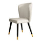 Glam Style Armless Chair Wood PU Leather Parsons Dining Chairs for Kitchen Off-White 1 Piece Clearhalo 'Dining Chairs' 'Dining Tables & Seating' 'dining_chair' 'furn' 'furn_dining_chair' 'Furniture' 'furniture_dining_chair' 'Kitchen & Dining Furniture' 4854709