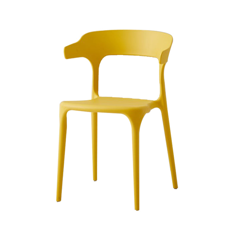 Scandinavian Plastic Home Dining Side Chair Open Back Dining Side Chair Clearhalo 'Dining Chairs' 'Dining Tables & Seating' 'dining_chair' 'furn' 'furn_dining_chair' 'Furniture' 'furniture_dining_chair' 'Kitchen & Dining Furniture' 4854720