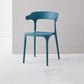 Scandinavian Plastic Home Dining Side Chair Open Back Dining Side Chair Blue 1 Piece Clearhalo 'Dining Chairs' 'Dining Tables & Seating' 'dining_chair' 'furn' 'furn_dining_chair' 'Furniture' 'furniture_dining_chair' 'Kitchen & Dining Furniture' 4854721