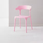 Scandinavian Plastic Home Dining Side Chair Open Back Dining Side Chair Pink 1 Piece Clearhalo 'Dining Chairs' 'Dining Tables & Seating' 'dining_chair' 'furn' 'furn_dining_chair' 'Furniture' 'furniture_dining_chair' 'Kitchen & Dining Furniture' 4854738