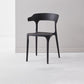 Scandinavian Plastic Home Dining Side Chair Open Back Dining Side Chair Black 1 Piece Clearhalo 'Dining Chairs' 'Dining Tables & Seating' 'dining_chair' 'furn' 'furn_dining_chair' 'Furniture' 'furniture_dining_chair' 'Kitchen & Dining Furniture' 4854744