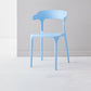Scandinavian Plastic Home Dining Side Chair Open Back Dining Side Chair Light Blue 1 Piece Clearhalo 'Dining Chairs' 'Dining Tables & Seating' 'dining_chair' 'furn' 'furn_dining_chair' 'Furniture' 'furniture_dining_chair' 'Kitchen & Dining Furniture' 4854747