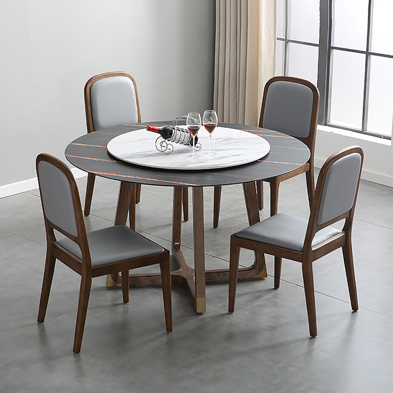 Nordic Style Armless Chair Wood Open Back Dining Side Chair with Upholstered Clearhalo 'Dining Chairs' 'Dining Tables & Seating' 'dining_chair' 'furn' 'furn_dining_chair' 'Furniture' 'furniture_dining_chair' 'Kitchen & Dining Furniture' 4854756