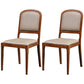 Nordic Style Armless Chair Wood Open Back Dining Side Chair with Upholstered Khaki 2 Piece Set Clearhalo 'Dining Chairs' 'Dining Tables & Seating' 'dining_chair' 'furn' 'furn_dining_chair' 'Furniture' 'furniture_dining_chair' 'Kitchen & Dining Furniture' 4854781