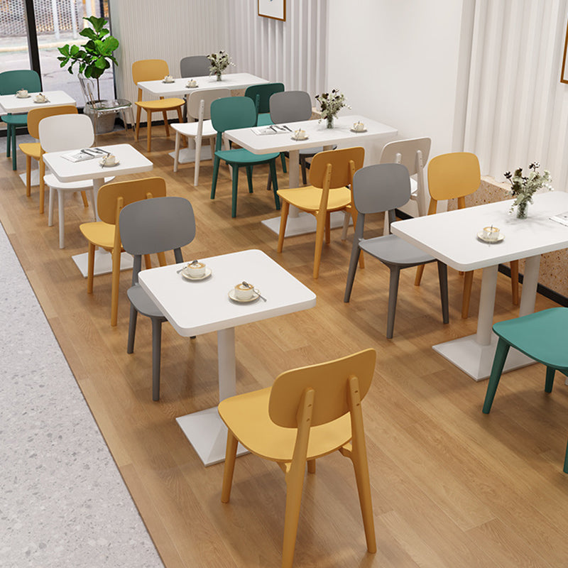 Nordic Style Armless Chair Plastic Open Back Dining Side Chair (Set of 3/6) Clearhalo 'Dining Chairs' 'Dining Tables & Seating' 'dining_chair' 'furn' 'furn_dining_chair' 'Furniture' 'furniture_dining_chair' 'Kitchen & Dining Furniture' 4854801