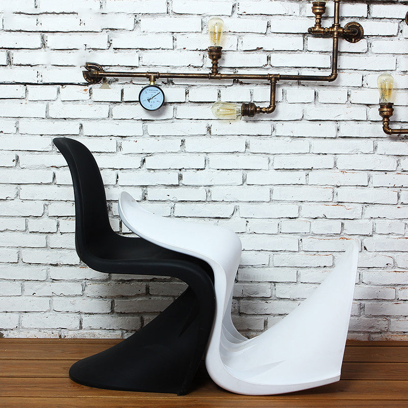 Nordic Style Chair Plastic Home Side Chair for Dining Room 19.6"x22.6"x33.4" Clearhalo 'Dining Chairs' 'Dining Tables & Seating' 'dining_chair' 'Furniture' 'furniture_dining_chair' 'Kitchen & Dining Furniture' 4854815