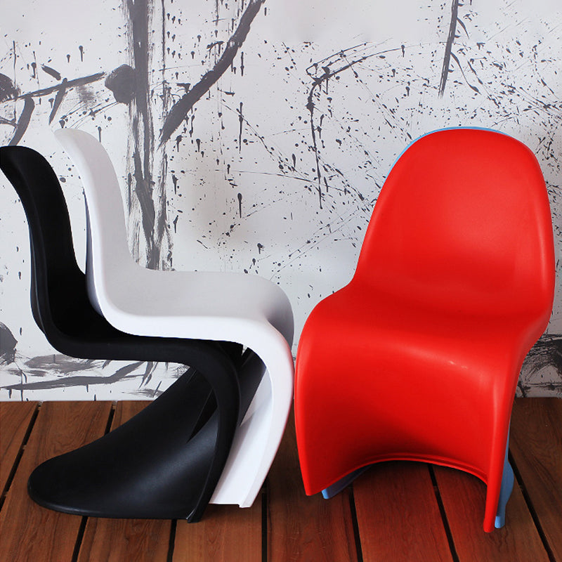 Nordic Style Chair Plastic Home Side Chair for Dining Room 19.6"x22.6"x33.4" Clearhalo 'Dining Chairs' 'Dining Tables & Seating' 'dining_chair' 'Furniture' 'furniture_dining_chair' 'Kitchen & Dining Furniture' 4854826