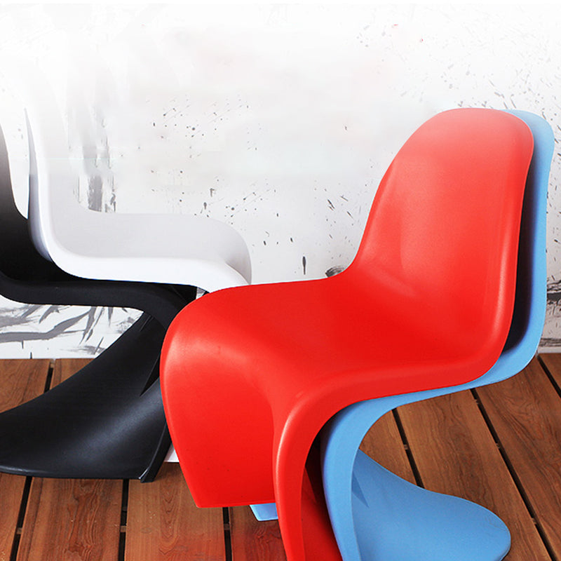 Nordic Style Chair Plastic Home Side Chair for Dining Room 19.6"x22.6"x33.4" Clearhalo 'Dining Chairs' 'Dining Tables & Seating' 'dining_chair' 'Furniture' 'furniture_dining_chair' 'Kitchen & Dining Furniture' 4854828