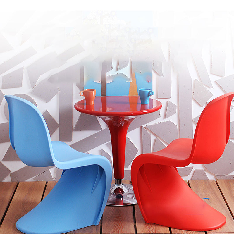 Nordic Style Chair Plastic Home Side Chair for Dining Room 19.6"x22.6"x33.4" Clearhalo 'Dining Chairs' 'Dining Tables & Seating' 'dining_chair' 'Furniture' 'furniture_dining_chair' 'Kitchen & Dining Furniture' 4854833