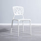 Scandinavian Plastic Patio Dining Side Chair Open Back Dining Side Chair White 1 Piece Clearhalo 'Dining Chairs' 'Dining Tables & Seating' 'dining_chair' 'furn' 'furn_dining_chair' 'Furniture' 'furniture_dining_chair' 'Kitchen & Dining Furniture' 4854849
