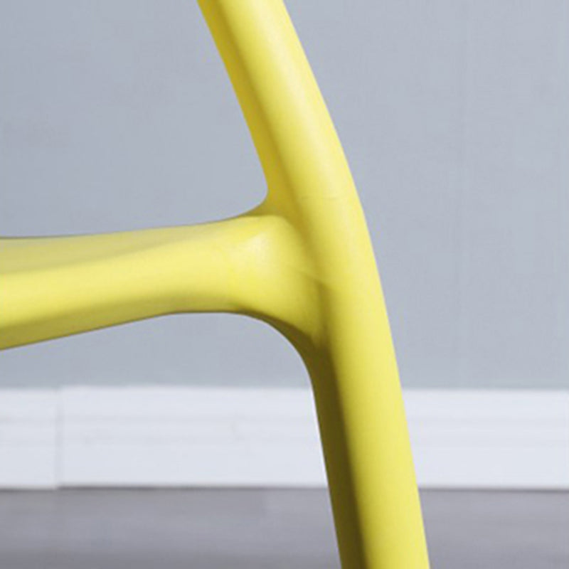 Scandinavian Plastic Patio Dining Side Chair Open Back Dining Side Chair Clearhalo 'Dining Chairs' 'Dining Tables & Seating' 'dining_chair' 'furn' 'furn_dining_chair' 'Furniture' 'furniture_dining_chair' 'Kitchen & Dining Furniture' 4854850