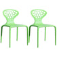 Scandinavian Plastic Patio Dining Side Chair Open Back Dining Side Chair Light Green 2 Piece Set Clearhalo 'Dining Chairs' 'Dining Tables & Seating' 'dining_chair' 'furn' 'furn_dining_chair' 'Furniture' 'furniture_dining_chair' 'Kitchen & Dining Furniture' 4854863