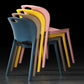 Nordic Style Armless Chair Plastic Open Back Dining Side Chair (Set of 4) Clearhalo 'Dining Chairs' 'Dining Tables & Seating' 'dining_chair' 'Furniture' 'furniture_dining_chair' 'Kitchen & Dining Furniture' 4854875