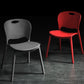 Nordic Style Armless Chair Plastic Open Back Dining Side Chair (Set of 4) Clearhalo 'Dining Chairs' 'Dining Tables & Seating' 'dining_chair' 'Furniture' 'furniture_dining_chair' 'Kitchen & Dining Furniture' 4854878