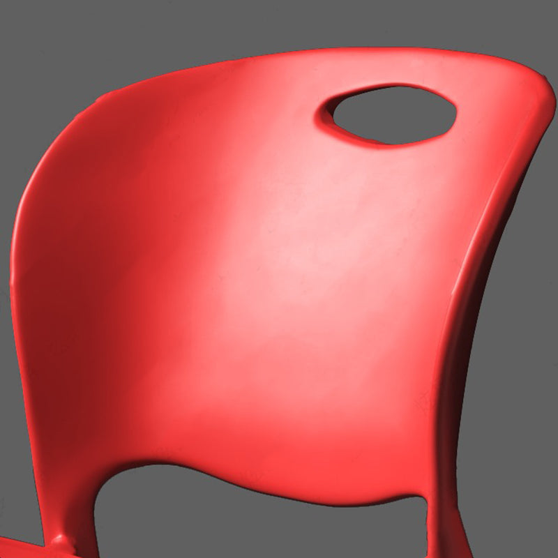 Nordic Style Armless Chair Plastic Open Back Dining Side Chair (Set of 4) Clearhalo 'Dining Chairs' 'Dining Tables & Seating' 'dining_chair' 'Furniture' 'furniture_dining_chair' 'Kitchen & Dining Furniture' 4854884