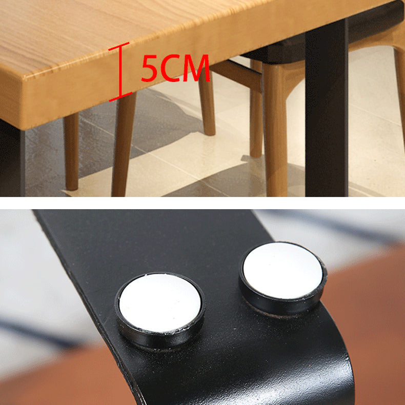 Industrial Rectangle Wood Table Standard Height Dining Table with Double Pedestal Base Clearhalo 'Dining Tables & Seating' 'Dining Tables' 'dining_table' 'furn' 'furn_dining_table' 'Furniture' 'furniture_dining_table' 'Kitchen & Dining Furniture' 'kitchen' 'kitchen_dining_table' 4854932