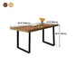 Industrial Rectangle Wood Table Standard Height Dining Table with Double Pedestal Base Clearhalo 'Dining Tables & Seating' 'Dining Tables' 'dining_table' 'furn' 'furn_dining_table' 'Furniture' 'furniture_dining_table' 'Kitchen & Dining Furniture' 'kitchen' 'kitchen_dining_table' 4854939