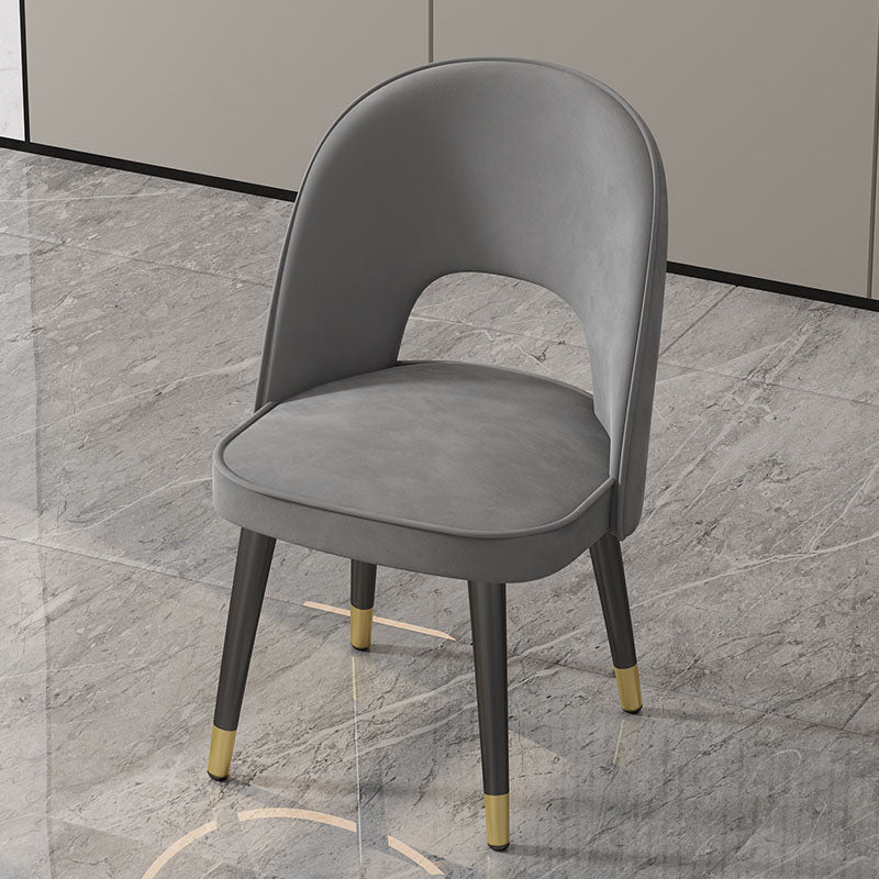 Glam 1/7 Pieces Dining Set Circular Stone Dining Table for Kitchen 1 Light Grey Chair Clearhalo 'Dining Room Sets' 'Dining Tables & Seating' 'dining_room_set' 'furn' 'furn_dining_room_set' 'Furniture' 'furniture_dining_room_set' 'Kitchen & Dining Furniture' 4854973