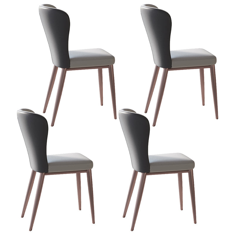 Designer Style Sintered Stone Dining Set 1/4/7 Pieces Rectangle Dining Table with Chairs 4 White Chairs Clearhalo 'Dining Room Sets' 'Dining Tables & Seating' 'dining_room_set' 'furn' 'furn_dining_room_set' 'Furniture' 'furniture_dining_room_set' 'Kitchen & Dining Furniture' 4854991