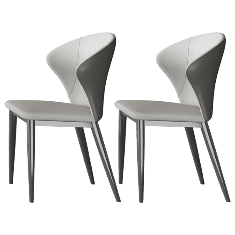 Designer Style Sintered Stone Top Dining Set 1/2/4/5/7 Pieces Dining Table with Chairs 2 White Chairs Clearhalo 'Dining Room Sets' 'Dining Tables & Seating' 'dining_room_set' 'furn' 'furn_dining_room_set' 'Furniture' 'furniture_dining_room_set' 'Kitchen & Dining Furniture' 4855012