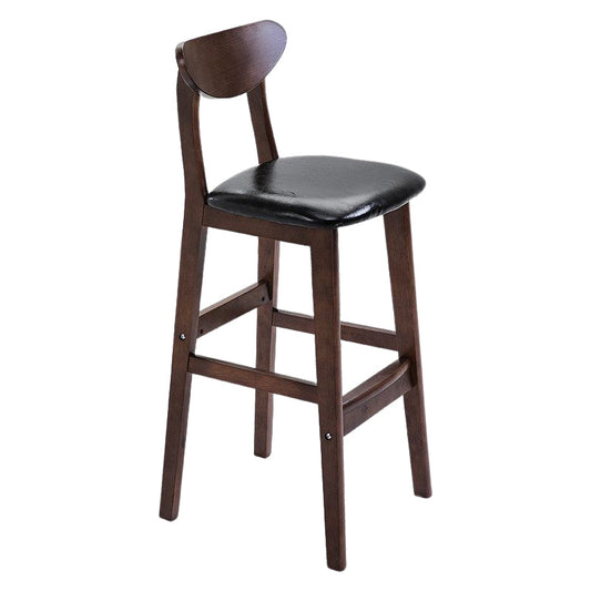 Minimalist Style Wooden Barstool for Home Use Upholstered Stools with Cushion Clearhalo 'Bar Furniture' 'Bar Stools' 'bar_stools' 'furn' 'furn_bar_stools' 'Furniture' 'furniture_bar_stools' 'Kitchen & Dining Furniture' 4855036