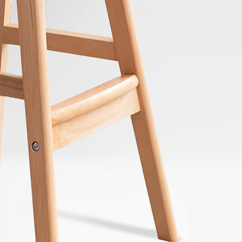Minimalist Style Wooden Barstool for Home Use Upholstered Stools with Cushion Clearhalo 'Bar Furniture' 'Bar Stools' 'bar_stools' 'furn' 'furn_bar_stools' 'Furniture' 'furniture_bar_stools' 'Kitchen & Dining Furniture' 4855042