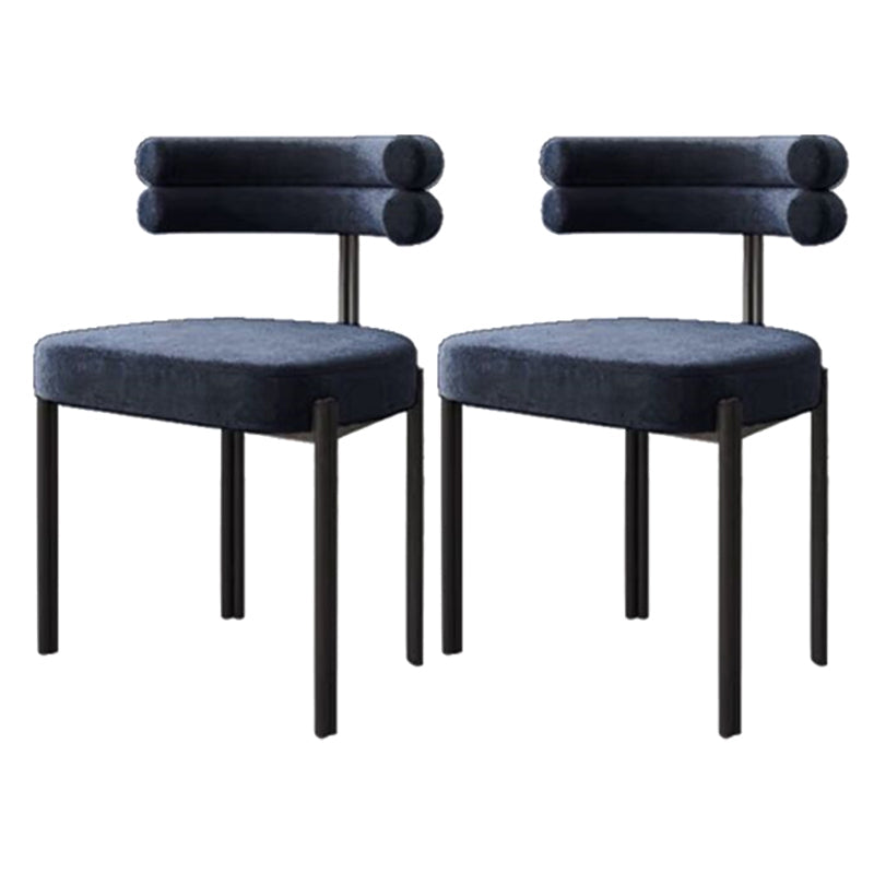 Modern Sintered Stone Dining Table Set 1/2/5 Pieces Dining Set for Home Use 2 Blue Chairs Clearhalo 'Dining Room Sets' 'Dining Tables & Seating' 'dining_room_set' 'furn' 'furn_dining_room_set' 'Furniture' 'furniture_dining_room_set' 'Kitchen & Dining Furniture' 4855055