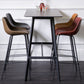 Contemporary Rectangle Table Dining Bar Counter Table for Kitchen 47.2"L x 23.6"W x 37.8"H Black Without Chairs Clearhalo 'Bar Furniture' 'Bar Tables' 'bar_tables' 'furn' 'furn_bar_tables' 'Furniture' 'furniture_bar_tables' 'Kitchen & Dining Furniture' 4855125