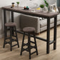Modern Rectangle Wooden Table Dining Bar Counter Table for Kitchen 70.9"L x 15.7"W x 39.4"H Without Chairs Clearhalo 'Bar Furniture' 'Bar Tables' 'bar_tables' 'furn' 'furn_bar_tables' 'Furniture' 'furniture_bar_tables' 'Kitchen & Dining Furniture' 4855141