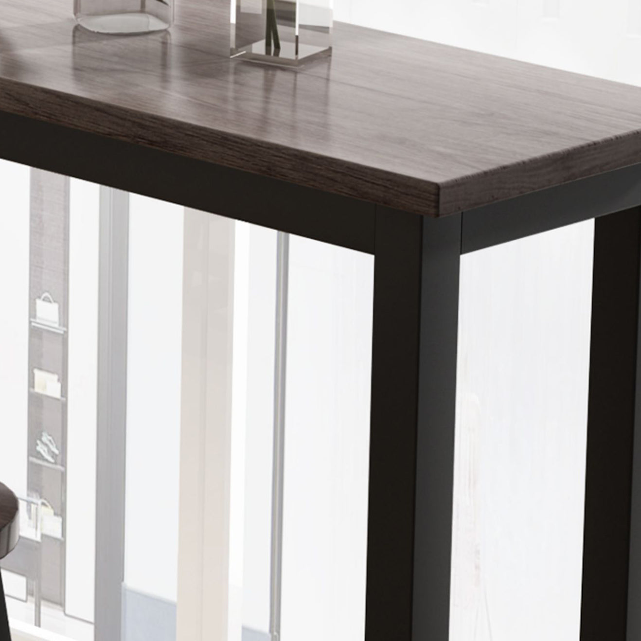 Modern Rectangle Wooden Table Dining Bar Counter Table for Kitchen Clearhalo 'Bar Furniture' 'Bar Tables' 'bar_tables' 'furn' 'furn_bar_tables' 'Furniture' 'furniture_bar_tables' 'Kitchen & Dining Furniture' 4855144
