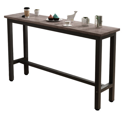 Modern Rectangle Wooden Table Dining Bar Counter Table for Kitchen Without Chairs Clearhalo 'Bar Furniture' 'Bar Tables' 'bar_tables' 'furn' 'furn_bar_tables' 'Furniture' 'furniture_bar_tables' 'Kitchen & Dining Furniture' 4855145