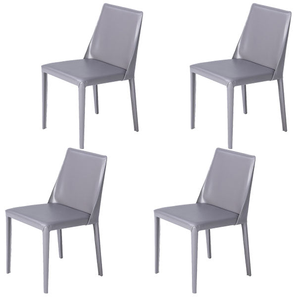 Modern 1/4/5/7 Pieces Dinette Set with Sintered Stone Top Rectangle Dining Table Set 4 Grey Chairs Clearhalo 'Dining Room Sets' 'Dining Tables & Seating' 'dining_room_set' 'furn' 'furn_dining_room_set' 'Furniture' 'furniture_dining_room_set' 'Kitchen & Dining Furniture' 4855183