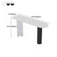 Modern Iron Bar Dining Table with Stone Top Engineered Wood Indoor Bistro Table Clearhalo 'Bar Furniture' 'Bar Tables' 'bar_tables' 'furn' 'furn_bar_tables' 'Furniture' 'furniture_bar_tables' 'Kitchen & Dining Furniture' 4855235