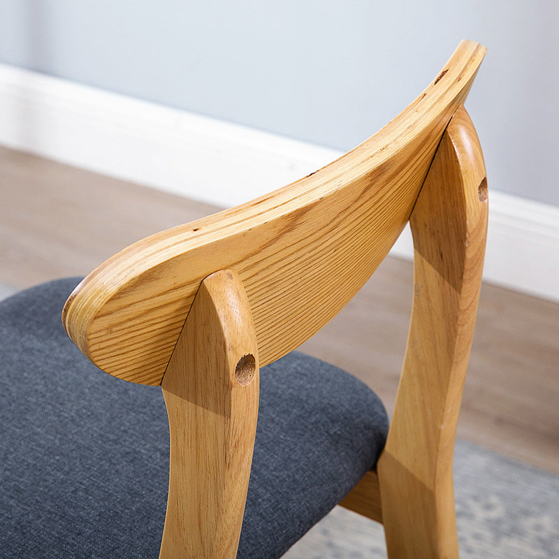 Footrest Wood Upholstered Bar Stool Matte Finish 28.74'' Low Back Stool Clearhalo 'Bar Furniture' 'Bar Stools' 'bar_stools' 'furn' 'furn_bar_stools' 'Furniture' 'furniture_bar_stools' 'Kitchen & Dining Furniture' 4855339
