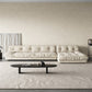 Modern Tufted Back Sofa Sectional Cream Armless Sofa and Chiase Clearhalo 'furn' 'furn_sectionals' 'Furniture' 'furniture_sectionals' 'kitchen' 'kitchen_sectionals' 'Living Room Furniture' 'Sectionals' 4855384