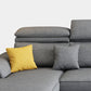 Scandinavian L-Shape Sofa and Chaise Pillow Top Arm High Back Sectional with Slipcover Clearhalo 'furn' 'furn_sectionals' 'Furniture' 'furniture_sectionals' 'kitchen' 'kitchen_sectionals' 'Living Room Furniture' 'Sectionals' 4855454