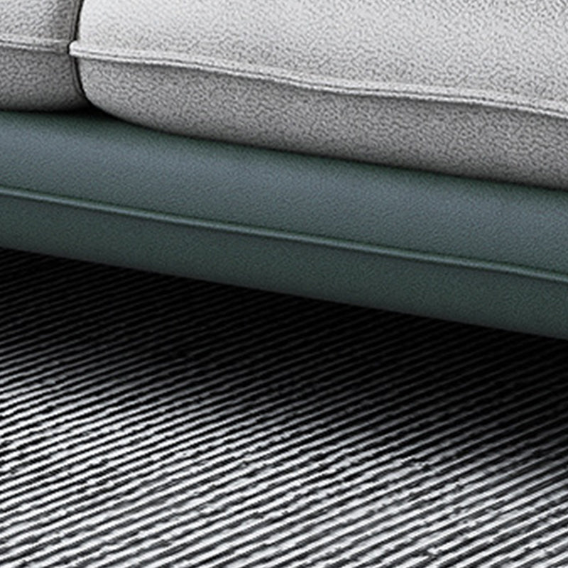 Scandinavian Faux Leather Sofa and Chaise L-Shape Sectional with Storage Clearhalo 'furn' 'furn_sectionals' 'Furniture' 'furniture_sectionals' 'kitchen' 'kitchen_sectionals' 'Living Room Furniture' 'Sectionals' 4855505