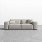 Square Arm Cushion Back Modern Velvet Living Room L-Shape Sofa 82"L x 39"W x 29"H Off-White Clearhalo 'furn' 'furn_sectionals' 'Furniture' 'furniture_sectionals' 'kitchen' 'kitchen_sectionals' 'Living Room Furniture' 'Sectionals' 4855584