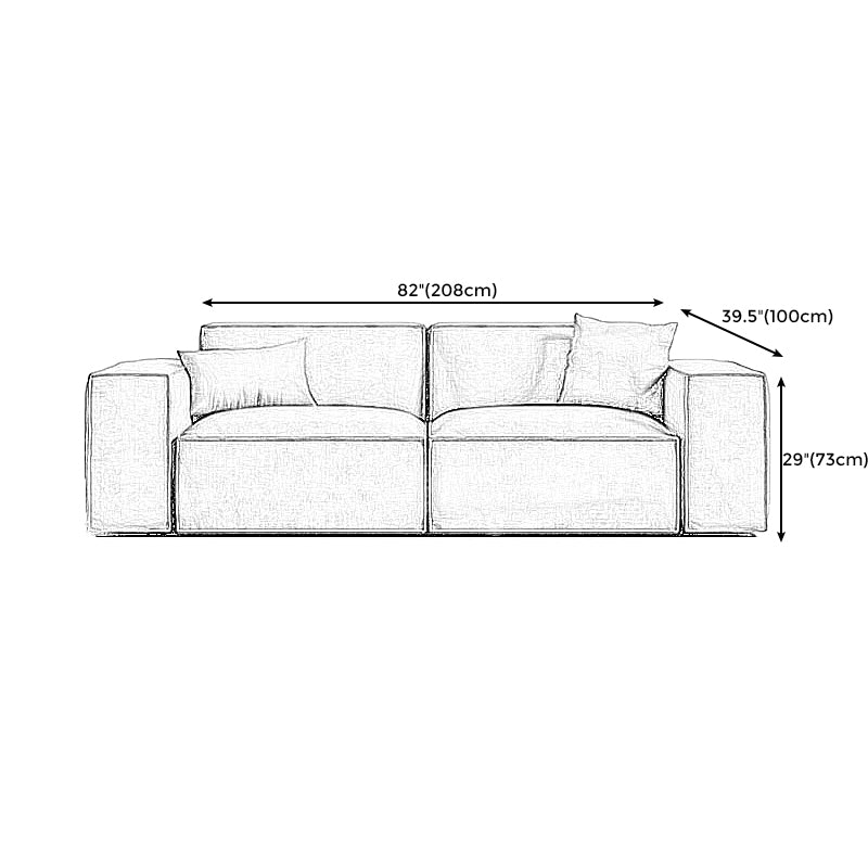 Square Arm Cushion Back Modern Velvet Living Room L-Shape Sofa Clearhalo 'furn' 'furn_sectionals' 'Furniture' 'furniture_sectionals' 'kitchen' 'kitchen_sectionals' 'Living Room Furniture' 'Sectionals' 4855586