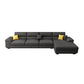 High Back Pillow Top Arm Sectional Left Hand Facing Sofa and Chaise with Slipcover Clearhalo 'furn' 'furn_sectionals' 'Furniture' 'furniture_sectionals' 'kitchen' 'kitchen_sectionals' 'Living Room Furniture' 'Sectionals' 4855598