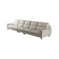 Modern Cream High Back Sofa and Chaise Pillow Top Arm Leather Sectional Clearhalo 'furn' 'furn_sectionals' 'Furniture' 'furniture_sectionals' 'kitchen' 'kitchen_sectionals' 'Living Room Furniture' 'Sectionals' 4855686